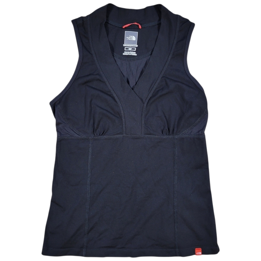 The North Face Tank Top Womens S Black Sleeveless V-Neck Stretchy Active Outdoor